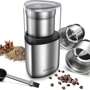 SHARDOR Stainless Steel Electric Grinder - Silver